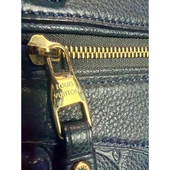 Louis Vuitton Monogram Empreinte Satchel Navy Leather Gold Hardware – Large - Picture 11 of 13